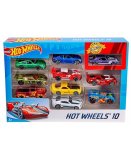 COFFRET DE 10 VEHICULES HOT WHEELS - MATTEL - 54886 - PETITES VOITURES METAL