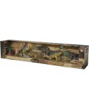 COFFRET DE 6 DINOSAURES + 3 ACCESSOIRES - FIGURINE - ANIMAUX PREHISTORIQUE - DINO