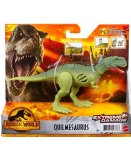 COFFRET DINOSAURE EXTREME DAMAGE QUILMESAURUS - DINO ARTICULE VERT 19 CM - JURASSIC WORLD - MATTEL