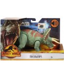 COFFRET DINOSAURE TRICERATOPS - ARTICULE ET SONORE - DINO ATTAQUE - JURASSIC WORLD - MATTEL HDX34