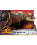 COFFRET DINOSAURE TYRANNOSAURUS REX 43 CM - ARTICULE  - DINO EXTREME DAMAGE - JURASSIC WORLD - MATTEL HGC19