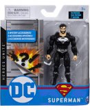 COFFRET FIGURINE SUPERMAN NOIR 10 CM AVEC 3 ACCESSOIRES MYSTERE - DC - SPIN MASTER