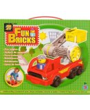 COFFRET FUN BRICKS VOITURE DE POMPIERS - JEU DE CONSTRUCTION AVEC PICOTS - 6226