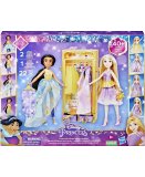 COFFRET JASMINE + RAIPONCE + DRESSING + 22 ACCESSOIRES - POUPEE MANNEQUIN DISNEY PRINCESSE COLLECTION - HASBRO F5066