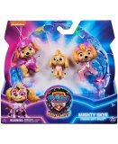 COFFRET LA SUPER PAT PATROUILLE LE FILM - 3 FIGURINES STELLA : BEBE - MIGHTY PUP - DU FILM  CHIOTS - SPIN MASTER 20144103