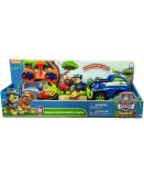 COFFRET PAT PATROUILLE ZUMA + AEROGLISSEUR + CHASE ET LE TOUT TERRAIN POLICE- FIGURINE CHIEN - PAW PATROL JUNGLE RESCUE - SPIN MASTER