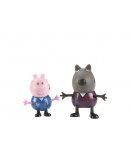 COFFRET PEPPA PIG : DANNY ET GEORGES - CHIEN ET COCHON - 2 FIGURINES - MONDE MINIATURE