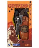 COFFRET SHERIFF COWBOY - PISTOLET 12 COUPS + HOLSTER - GONHER - 149
