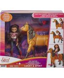 COFFRET SPIRIT L'INDOMPTABLE : CHEVAL SPIRIT QUI MARCHE ET POUPEE LUCKY + ACCESSOIRES - MATTEL