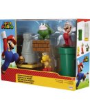 COFFRET SUPER MARIO 3 FIGURINES ET 2 ACCESSOIRES : DIORAMA DU DESERT - FIGURINE NINTENDO - JAKKS