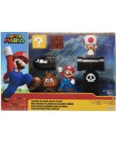 COFFRET SUPER MARIO 4 FIGURINES ET 1 ACCESSOIRE : PLAINE DU GRAND CHENE - FIGURINE NINTENDO - JAKKS