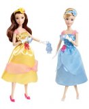 COFFRET THE ROYAL : 2 PRINCESSES - CENDRILLON ET BELLE - DISNEY PRINCESSE - MATTEL - X9352