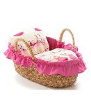 COUFFIN GARNI PRINCESSE ROSE POUPON 36 CM - BAYER CHIC 2000 - 23304