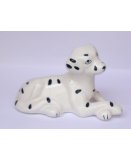 DALMATIEN COUCHE EN PORCELAINE 13 CM - FIGURINE ANIMAUX - CHIEN