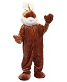 DEGUISEMENT MASCOTTE LAPIN BRUN ADULTE TAILLE UNIQUE - BIG COSTUME GEANT