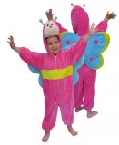 DEGUISEMENT PAPILLON ROSE 8 ANS - COSTUME ENFANT - PANOPLIE ANIMAL - GARCON - FILLE