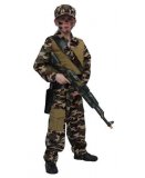 DEGUISEMENT SOLDAT 10 ANS GARCON - UNIFORME MILITAIRE ARMEE - COSTUME ENFANT