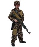 DEGUISEMENT SOLDAT 8 ANS GARCON - COSTUME UNIFORME MILITAIRE ARMEE - PANOPLIE ENFANT