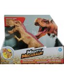 DINOSAURE T-REX BRUN RUGISSANT AVEC BLESSURE - DINO MEGASAUR MIGHTY AVEC SONS - 20 CM DE LONG - DRAGON-I TOYS