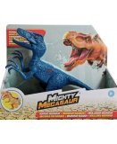 DINOSAURE VELOCIRAPTOR RUGISSANT AVEC BLESSURE - DINO MEGASAUR MIGHTY AVEC SONS - 22 CM DE LONG - DRAGON-I TOYS