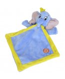 DOUDOU PLAT DUMBO L'ELEPHANT BLEU ET JAUNE - DISNEY - PELUCHE NICOTOY