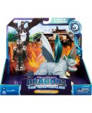 DRAGONS ET LES NEUF ROYAUMES : BISSOCORN ET D'ANGELO - DRAGON GRIS ET SON DRESSEUR - DRAGONS DREAM WORKS - SPIN MASTER - 20138335