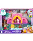 ENCHANTIMALS LE CAMPING : POUPEE OURS BILOXI ET TRAIL - 12 PIECES - MATTEL - HTW71
