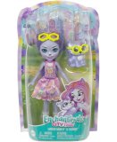 ENCHANTIMALS POUPEE BETE CITADINES HADLEY ET HUSKY SLEDDER - FIGURINE 15 CM - ANIMAL - MATTEL HHB90