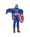 FIGURINE CAPTAIN AMERICA 30 CM AVEC SON PLANEUR D'ATTAQUE - AVENGERS HEROS TITAN - HASBRO - B2476