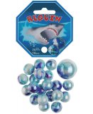 FILET DE 20 BILLES 1.6CM + 1 CALOTS REQUIN 2.5CM - JEU DE RECREATION - BILLE