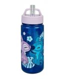 GOURDE AVEC PAILLE STITCH & ANGEL 500 ML ENFANT - BOUTEILLE D'EAU DISNEY - ECOLE, LOISIRS, SPORT