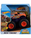 GRAND MONSTER JAM REV DOUBLE TROUBLE - HOT WHEELS VOITURE NOIR ET BLANC - MATTEL - FYJ77