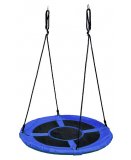 GRANDE BALANCOIRE NID D'OISEAU ROND BLEU 100 CM POUR PORTIQUE - AGRES - JEU PLEIN AIR