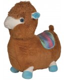 GRANDE PELUCHE BERNARD LE LAMA BRUN 73CM - NICOTOY