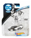 HOT WHEELS : VOITURE HARLEY QUINN 1:64 - VEHICULE MINIATURE NOIR ET BLANC - COLLECTION BATMAN - MATTEL FLH38