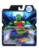 HOT WHEELS : VOITURE MARTIAN MANHUNTER 1:64 - VEHICULE MINIATURE VERT - COLLECTION BATMAN - MATTEL FHL31