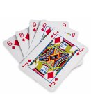 JEU DE 54 CARTES GEANTES XXL 28,5 CM - CARTES A JOUER GRAND FORMAT - BS TOYS
