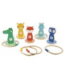 JEU DE LANCER D'ANNEAUX ANIMAUX EN BOIS - JANOD - J07735 - SPORTS & ACTIVITES PLEIN AIR