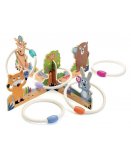 JEU DE LANCER D'ANNEAUX EN BOIS ANNO ANIMAUX DE LA FORET - DJECO - DJ02044 - CIBLE, ADRESSE