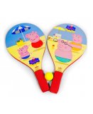 JEU DE RAQUETTES DE PLAGE PEPPA PIG - RAQUETTES BEACH BALL BOIS