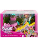 KART DE COURSE DE BARBIE + STACIE + 2 ACCESSOIRES - 1 POUPEE - VOITURE - MATTEL - HRM08 - VEHICULE