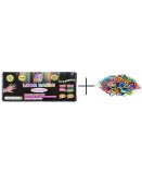 KIT DE DEMARRAGE LOOM BANDS + 2 RECHARGES - LOISIRS CREATIFS ELASTIQUES