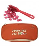KIT LOTO BINGO 3 EN 1 : TROUSSE + BATON MAGNETIQUE + 100 PIONS ROUGE - CARTALOTO - ACCESSOIRES JEU, MATERIEL 