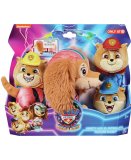 LA SUPER PAT PATROUILLE LE FILM : CHIENNE LIBERTY QUI S'ETIRE ET LA PAT PATROUILLE JUNIOR - PELUCHE LICENCE PAW PATROL - SPIN MASTER - 20143564