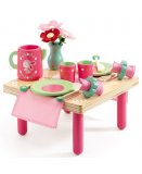 LE DEJEUNER DE LILI ROSE - DJECO - DJ06631 - DINETTE EN BOIS