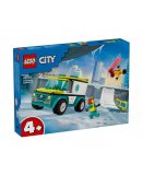 LEGO CITY 60403 L'AMBULANCE DE SECOURS ET LE SNOWBORDEUR