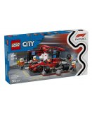 LEGO CITY 60443 ARRET AU STAND DE F1 AVEC VOITURE FERRARI