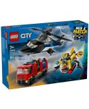 LEGO CITY 60462 HELICOPTERE, CAMION DE POMPIERS ET SOUS-MARIN MODULABLE