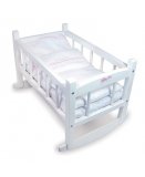 LIT BERCELONNETTE EN BOIS LAQUE - PETITCOLLIN - 800188 - ACCESSOIRE POUPEE