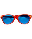 LUNETTES GEANTES ROUGE DE CLOWN VERRE COLORE - ACCESSOIRES DEGUISEMENT